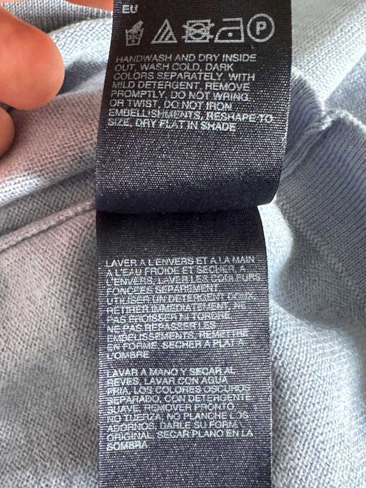 Pulover barbati Tommy Hilfiger bleu masura L (real este M)