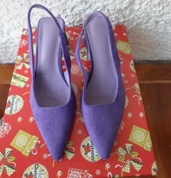 Pantofi cu toc eleganti mov