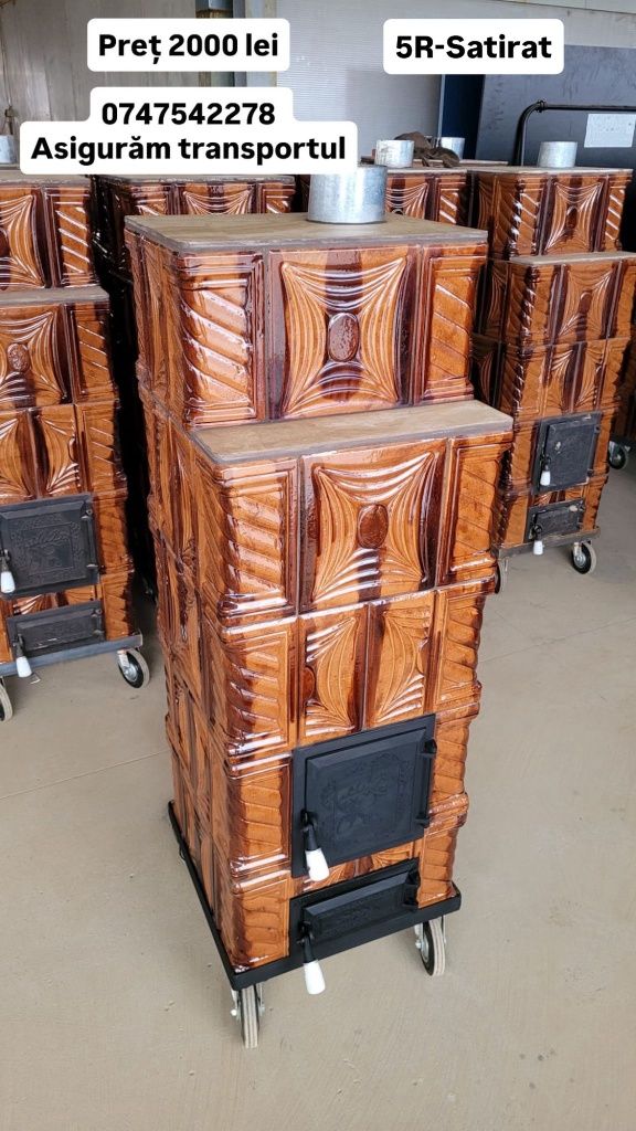 Sobe de teracota cu plita-ASIGURAM TRANSPORTUL