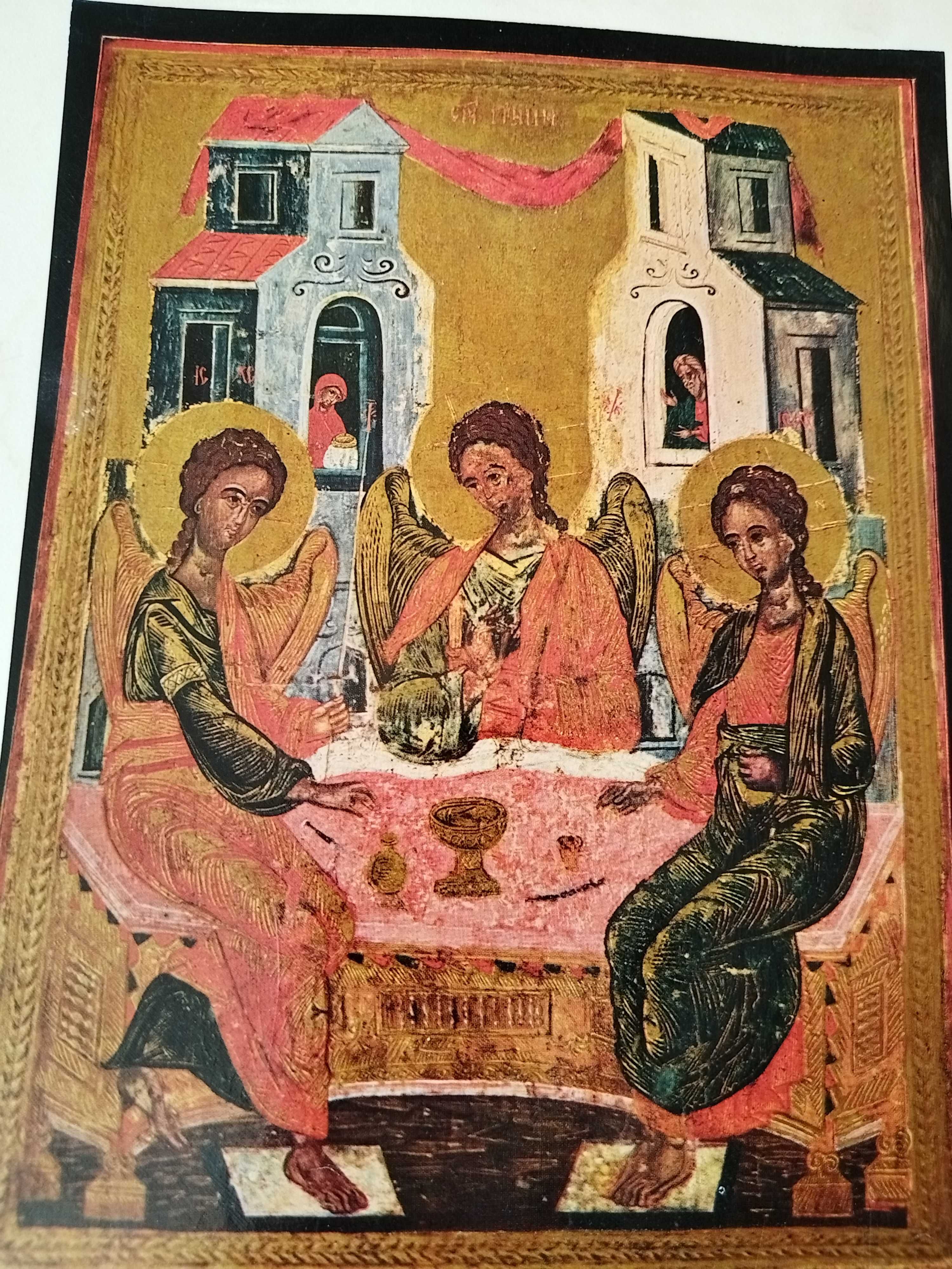 Ръчно рисувана икона и принт Икона Старозаветна Света Троица