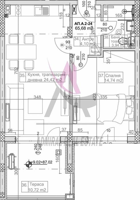 Продава се Двустаен апартамент в Варна, Левски - 84 кв.м за 1774 €/кв.м - Снимка #2