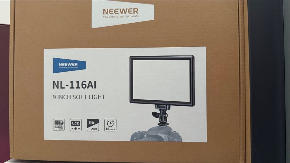 NEEWER NL-116AI Bi-Color 9" LED Video Panel Light