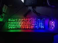 Новый комплект клавиатура и мышка shipadoo с подсветкой USB проводной