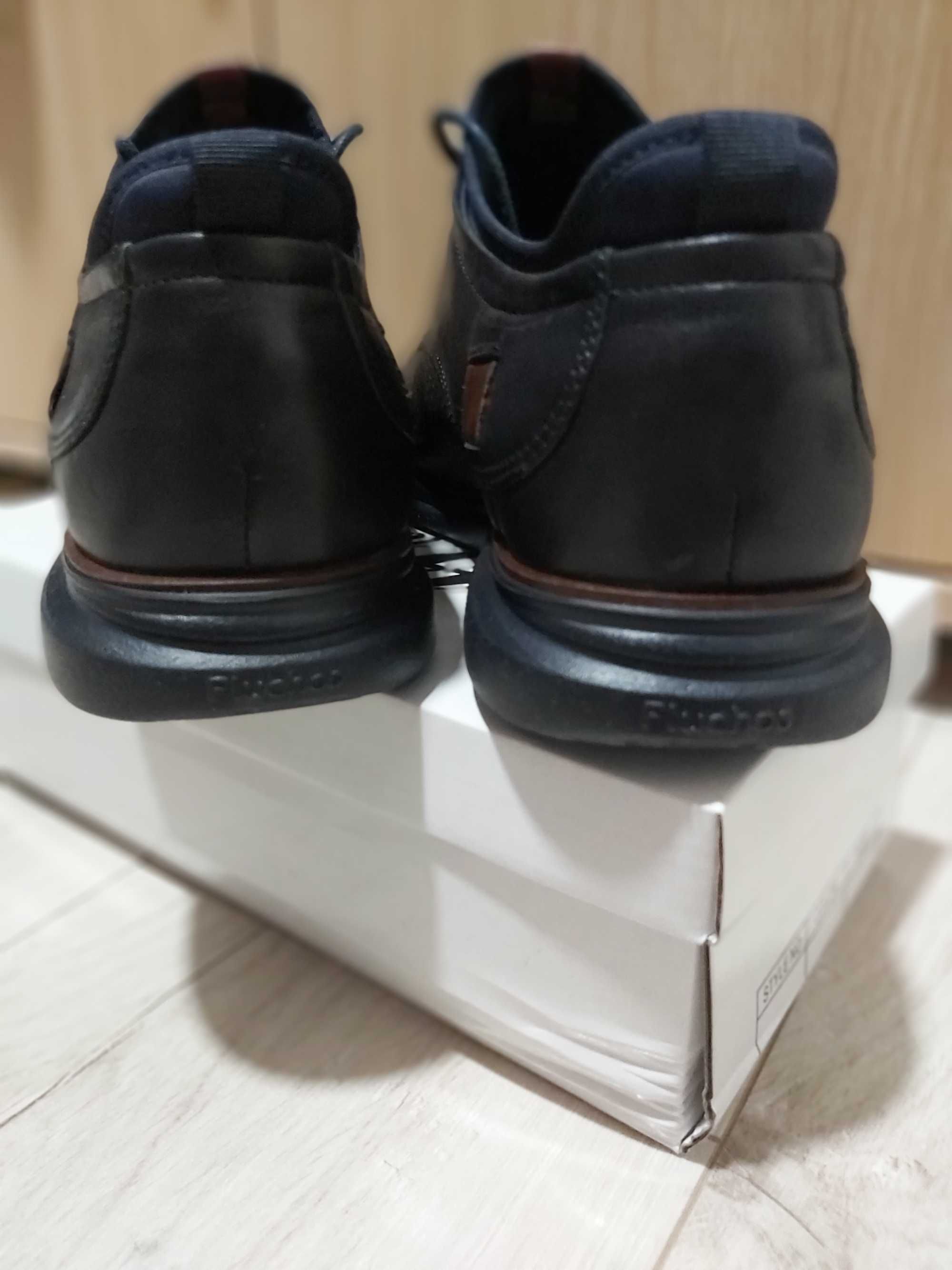 Мъжки официални обувки Fluchos естествена кожа, номер 41, тъмно сини