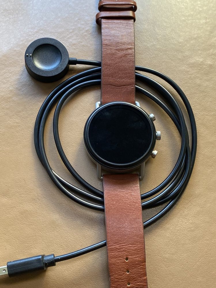 Smartwatch Skagen Falster 2 DW7S1 - Curea Piele Brown Maro - Excelent