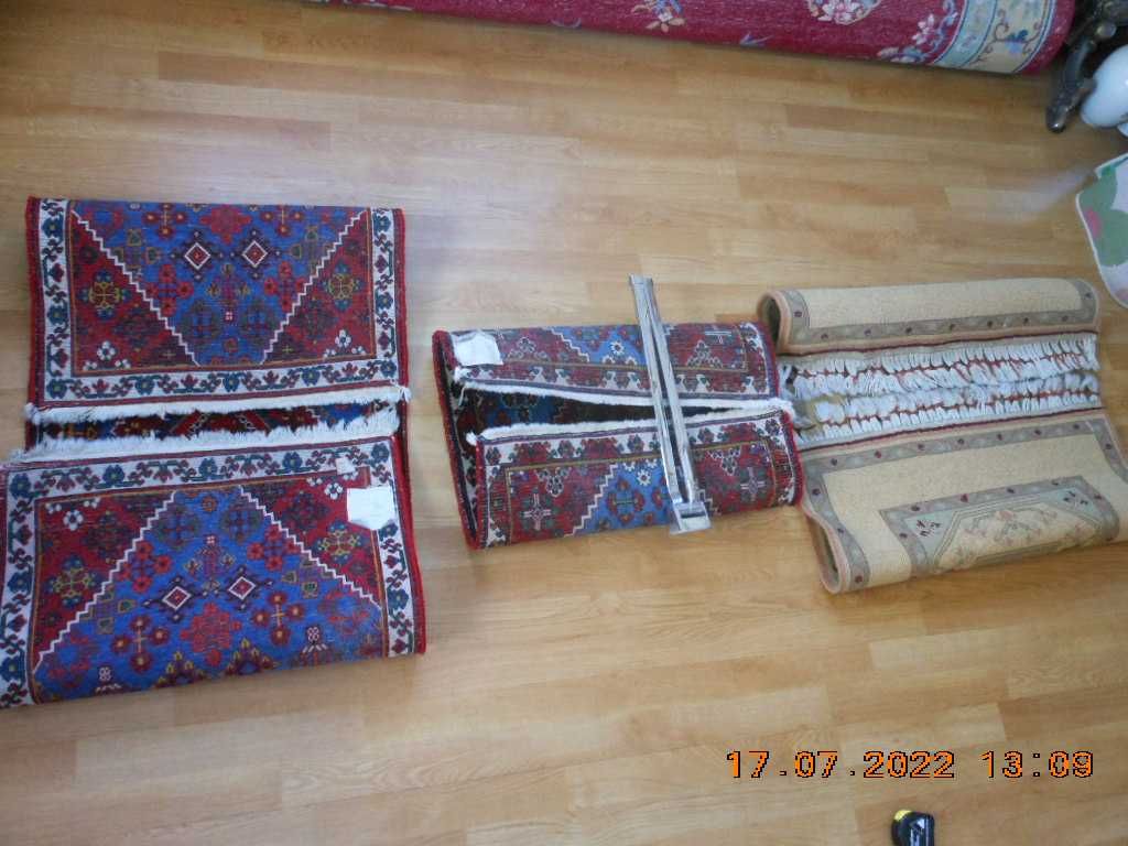 covor lana 100% 161/50 traversa manual tradițional persan iran vechi