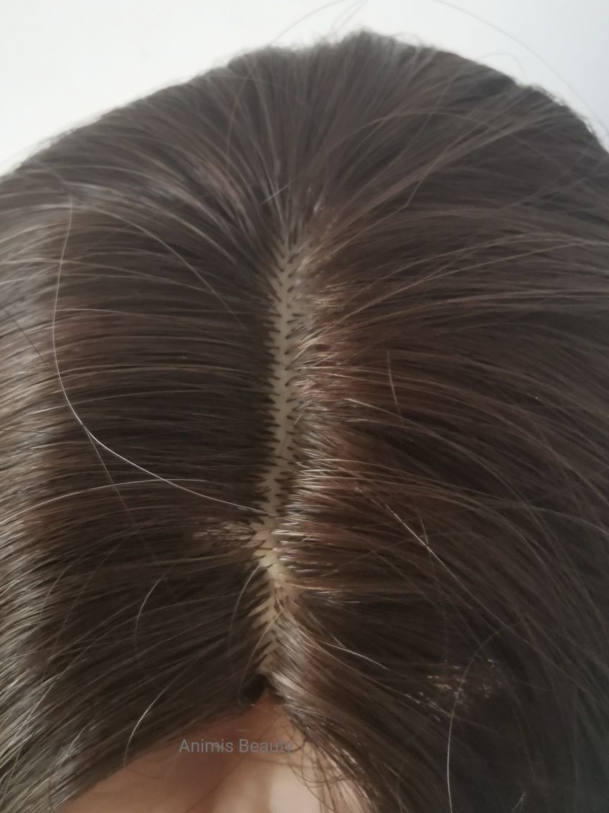 NOUA peruca lunga Ombre GRI (imita par natural)