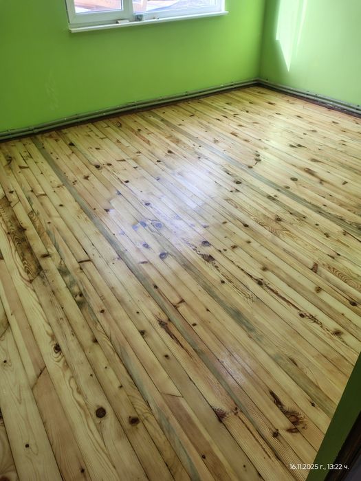 Циклене на паркет и дюшеме