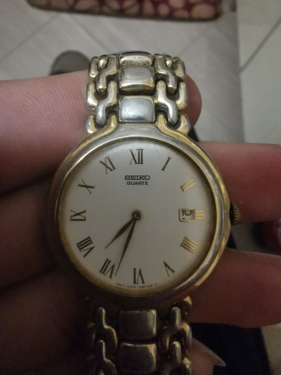 Ceas SEIKO suflat cu aur