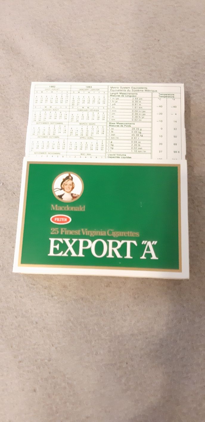 Macdonald's Export A continut original 1982