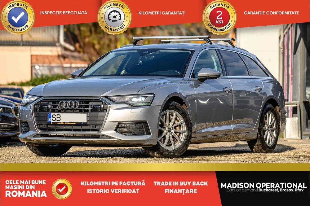 Audi A6 3.0 Mild Hibrid Quattro 231cp Piele AppleCar LineA ACC LED WideScreen