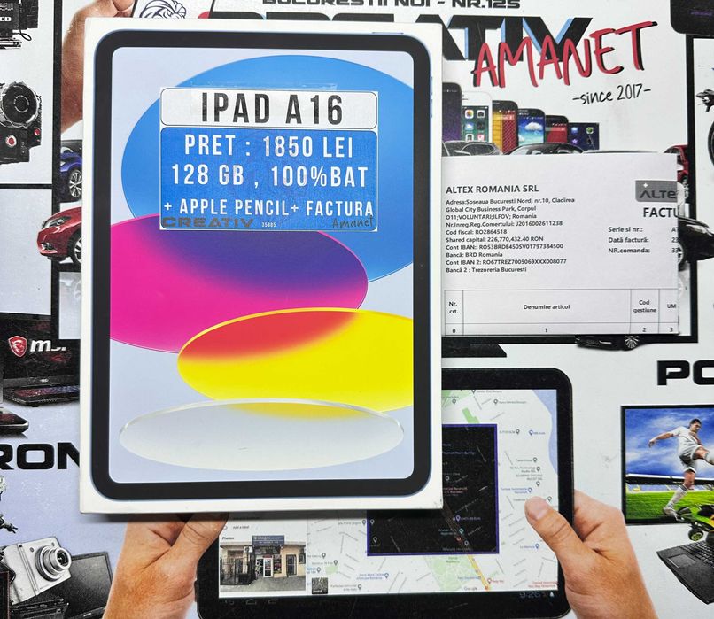 IPAD A16 128 GB / 100% BAT / APPLE PENCIL / FACTURA / CreativAmanet