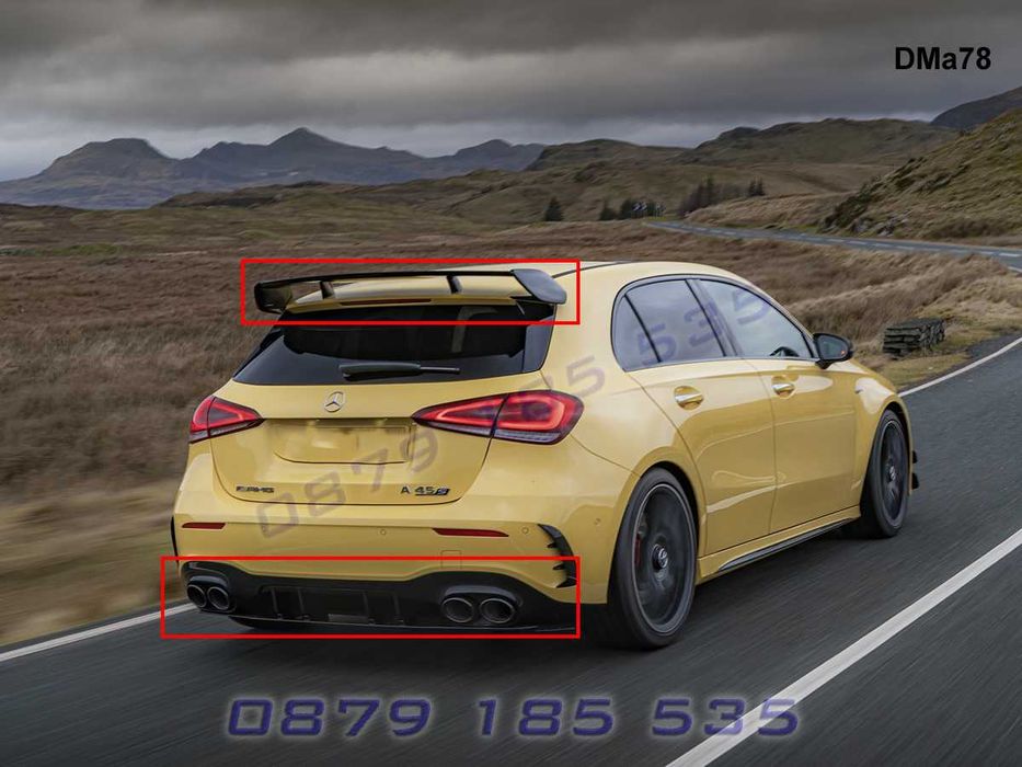 Тунинг дифузьор задна броня Mercedes AMG A45 A W177 мерцедес амг а45