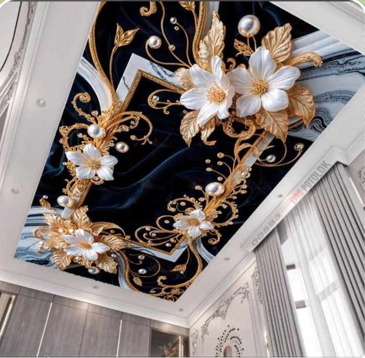 натяжной паталок фото обой хизмати