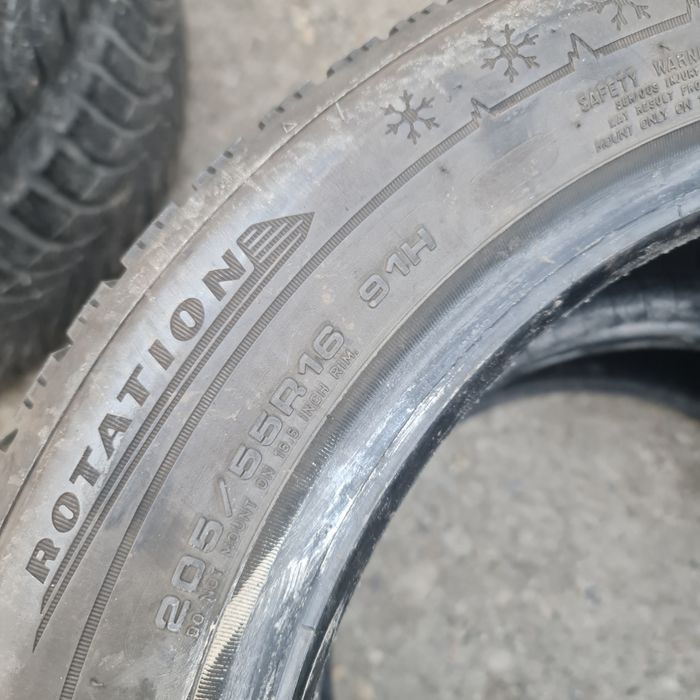 2x 205/55/16 M+S DUNLOP 6MM Stare impecabila