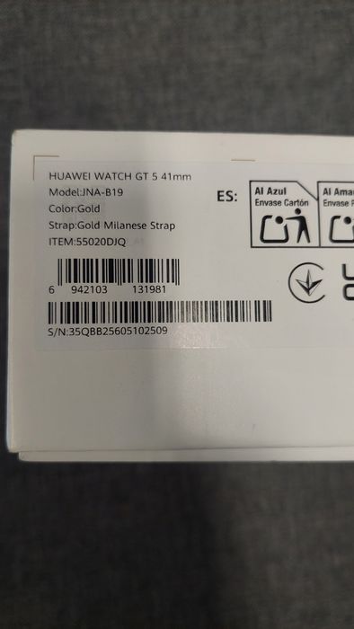 Часовник Смарт Huawei GT5 41 mm Gold Нов