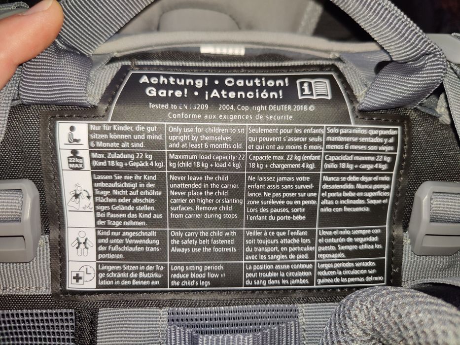 Rucsac drumetie - port bebe - Deuter Kid Comfort 1 Plus