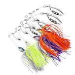 Set 4 momeli artificiale FishEdge, spinnerbait, 10cm, 20 grame