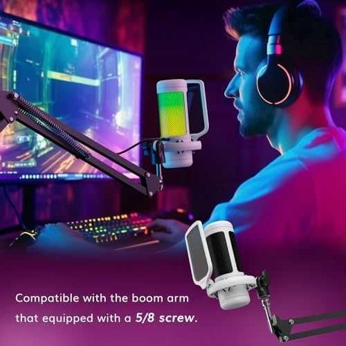 Нов Геймърски USB Микрофон TONOR TC310 с Регулируемо RGB Осветление