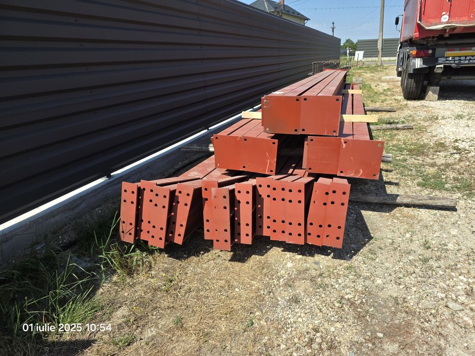 Structura Hală Metalica 25x12x6 , 300 m³, IPE 240 si 200,Ferme ,Stalpi