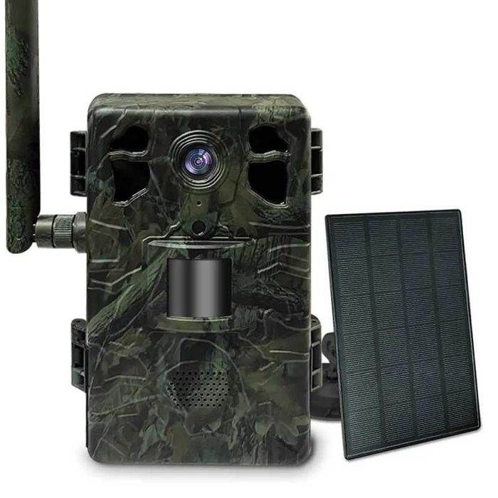 4G Ловна Камера - снимки и наблюдаване на живо - с 6 батерии и солар