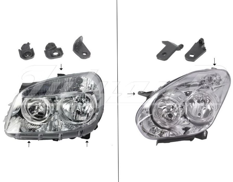 Щипки за закрепване на фар за FIAT DOBLO - OPEL COMBO