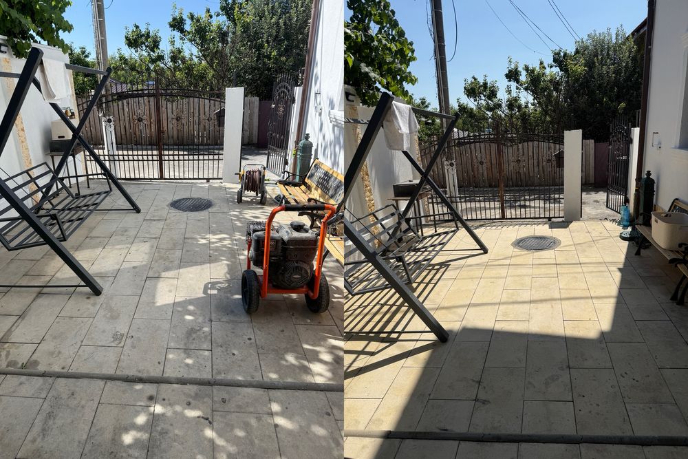 Curatare/Spalare pavele, fatada casa, acoperis,Tuns gazon, amenajare