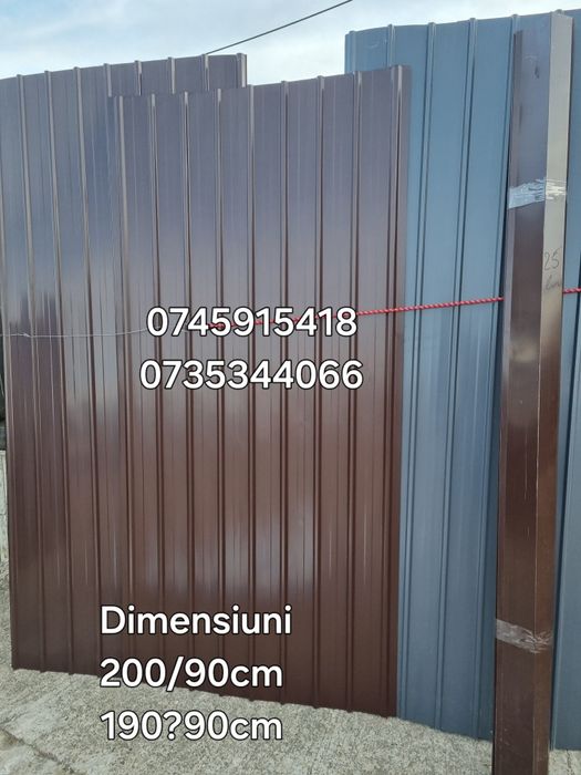 Tablă cutată Colorată și zincată