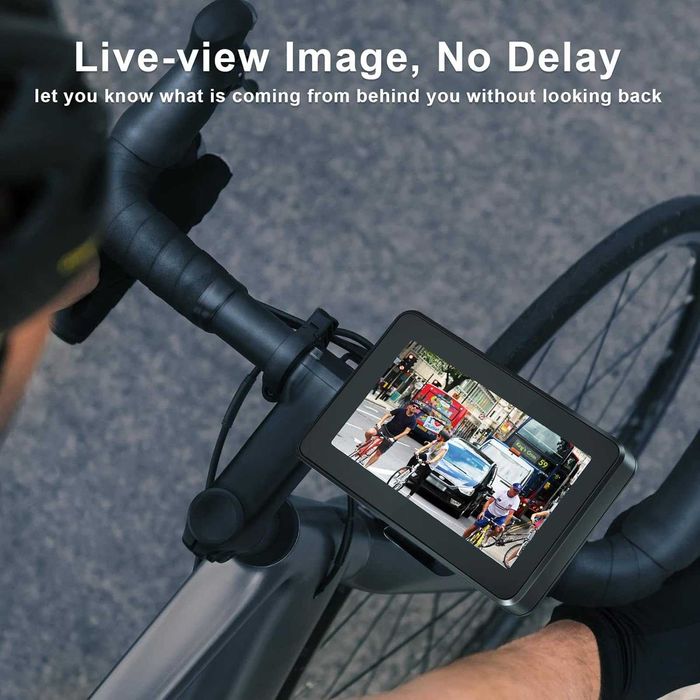 Camera retrovizoare bicicletă PARKVISION monitor 4.3 inch card TF 64G