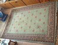 Covor lana 100%natural handmade-cadru ornamental 310x195