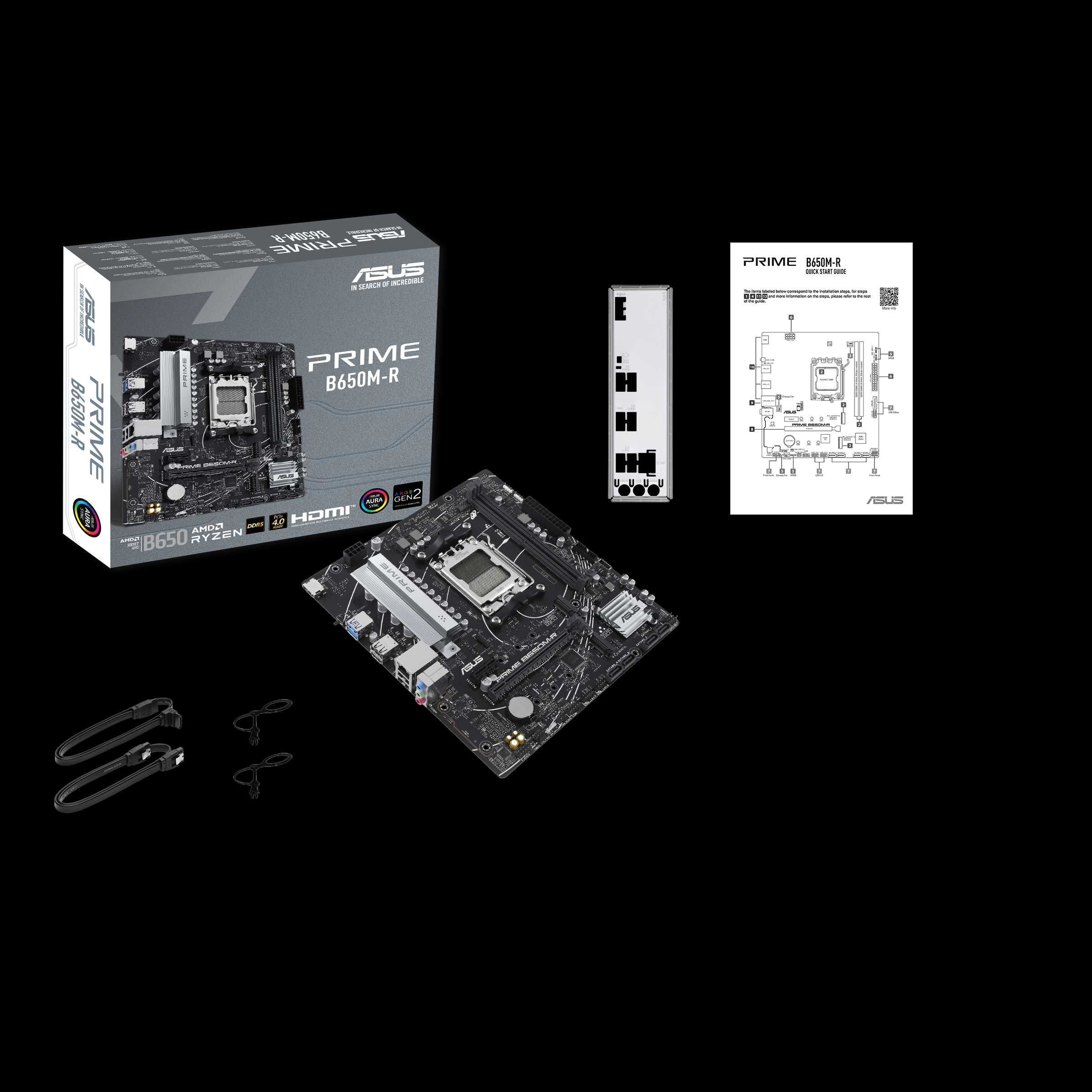 Материнская плата ASUS PRIME B650M-R AM5 2xDDR5 mATX