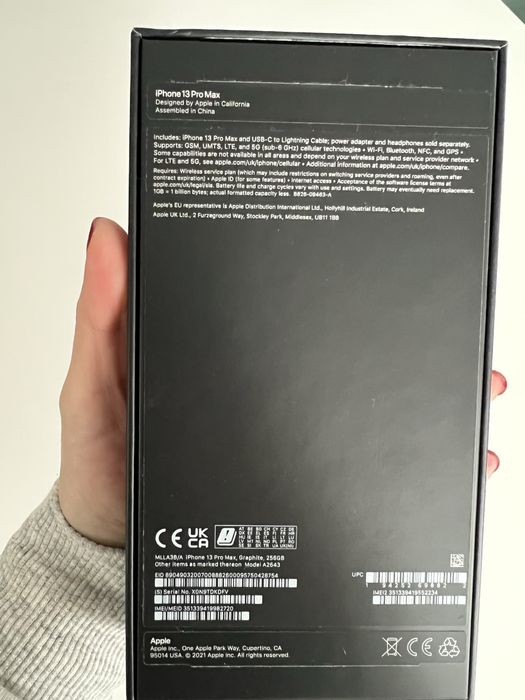 iPhone 13 Pro Max Graphite 256 GB – stare foarte buna