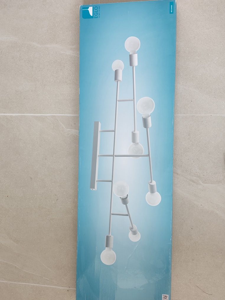 Метален плафон, white, eglo, belsiana, 8x40w, 98033