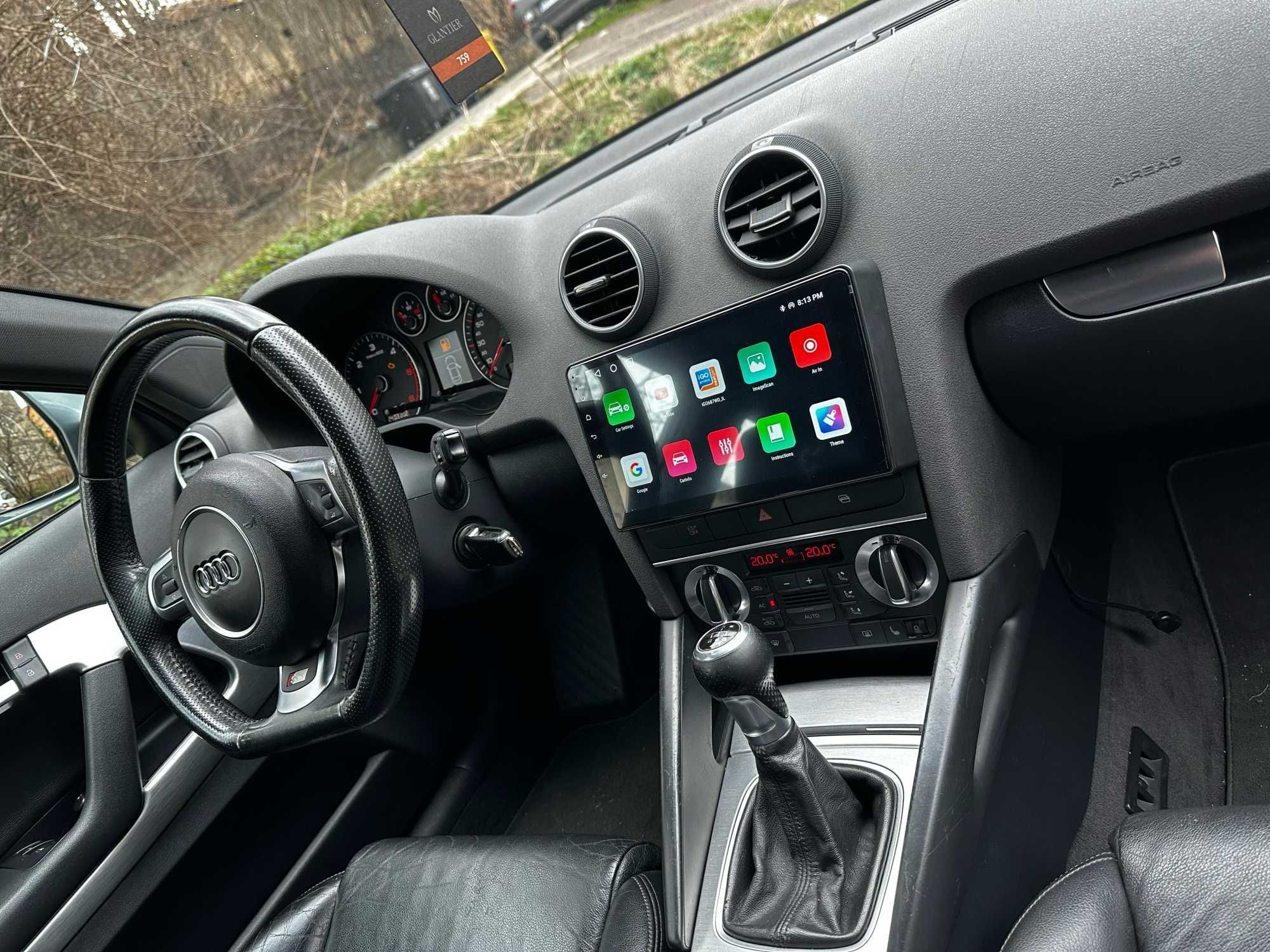 Navigatie GPS Android 13 Dedicata Audi A3 - DSP QLed CarPlay USB BT