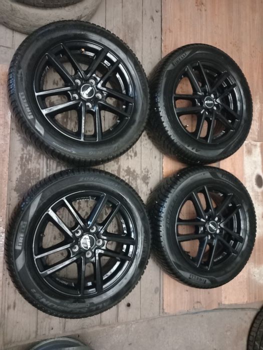 Jante vw skoda seat  r16 5x112 et 48 cb 57.1 anvelope allsezon 205 55