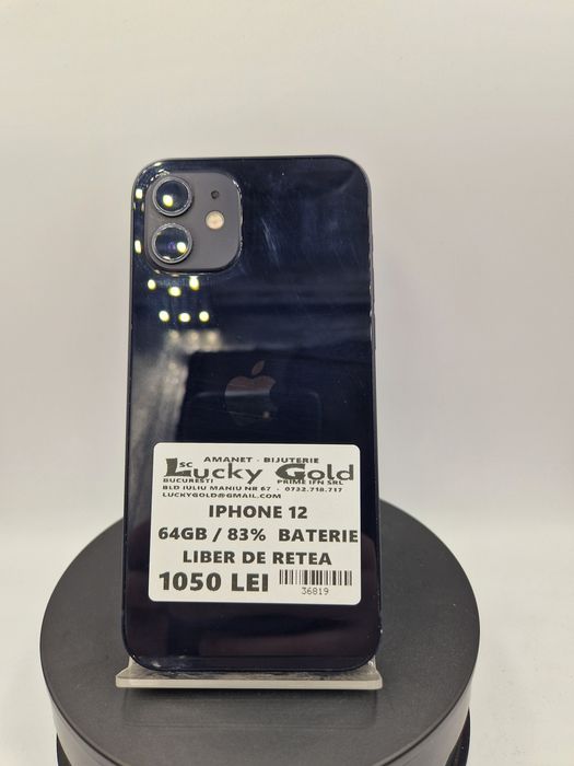 Iphone 12 64GB / 83%Baterie Garantie #36819