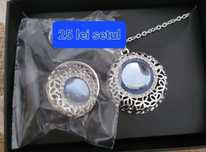 Set bijuterii piatra albastra