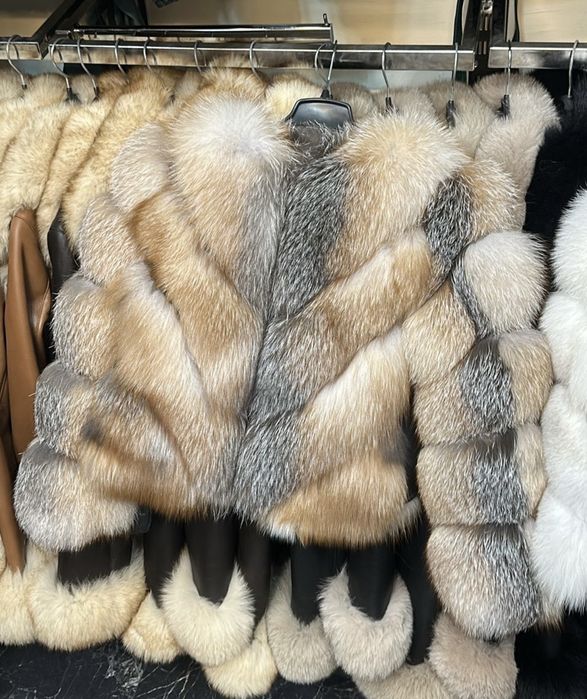 Haina din Blana naturala de vulpe