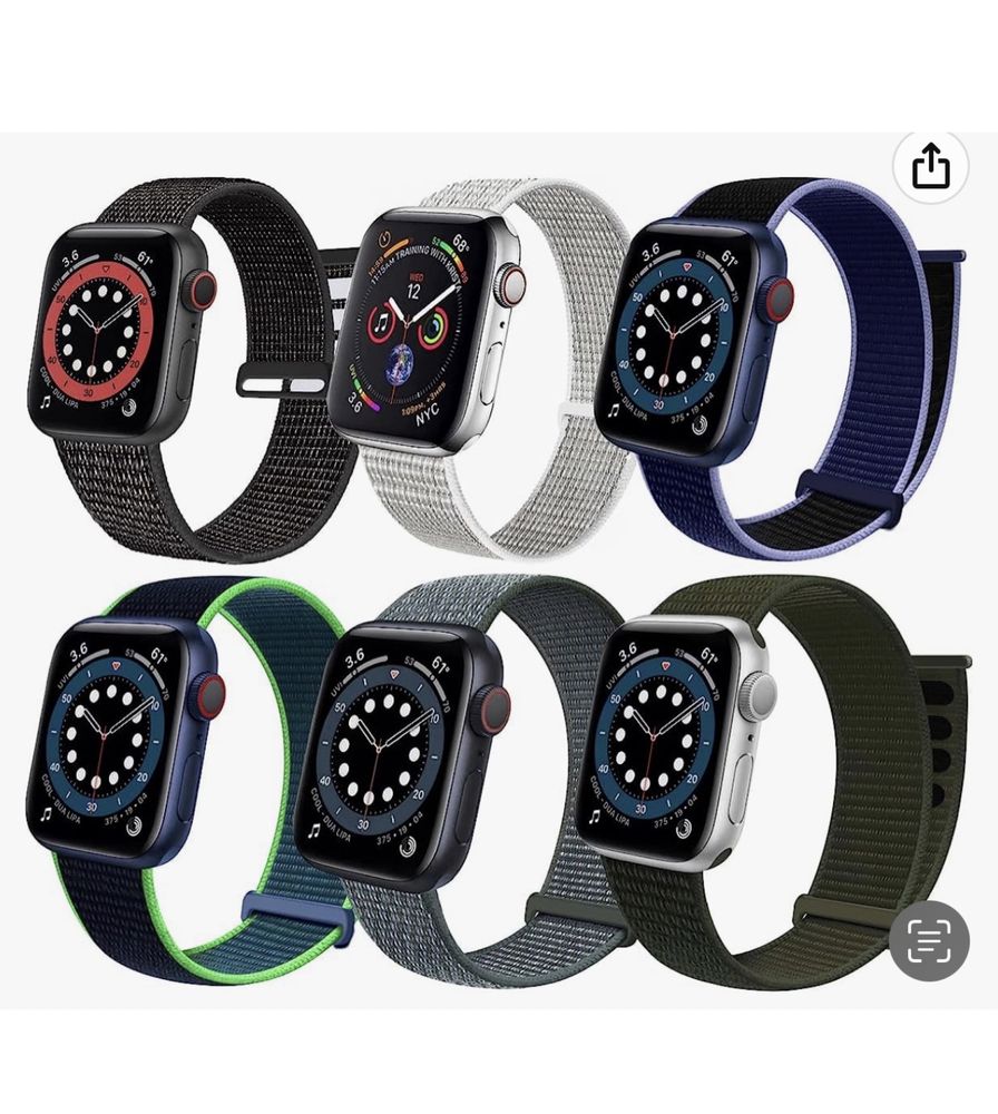 Curea Direct Nylon Style Compatibila Ceas Apple Watch