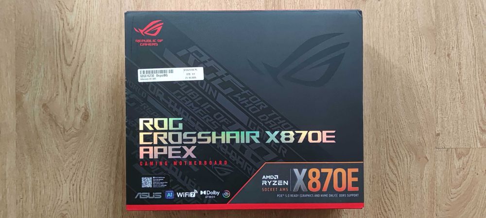 Дънна платка ASUS ROG Crosshair X870E Apex