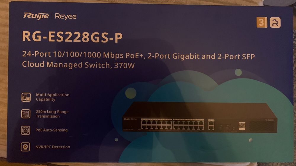 RG-ES228GS-P, PoE Коммутатор, управляемый, Ruijie | Reyee
