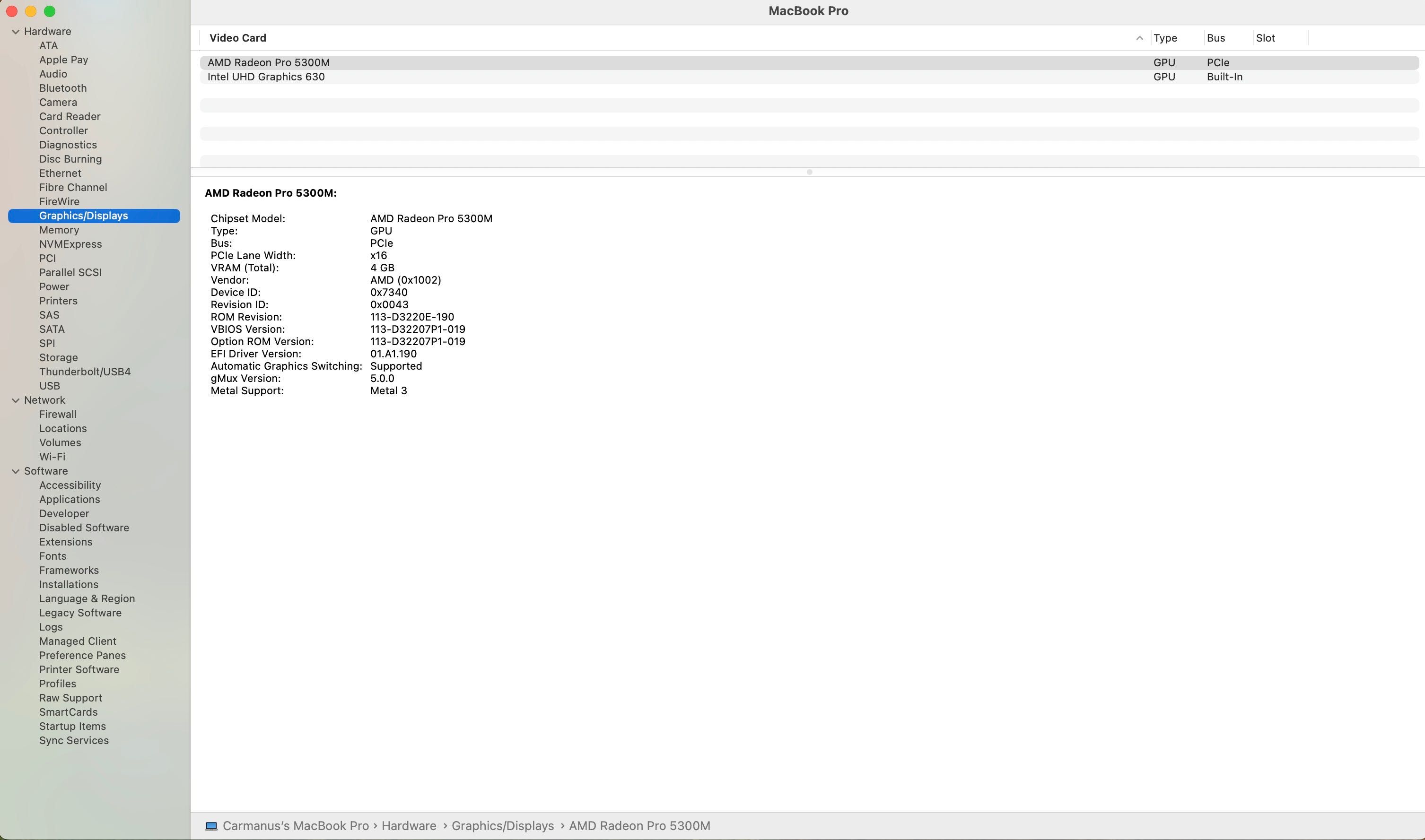 Apple Macbook Pro 16”