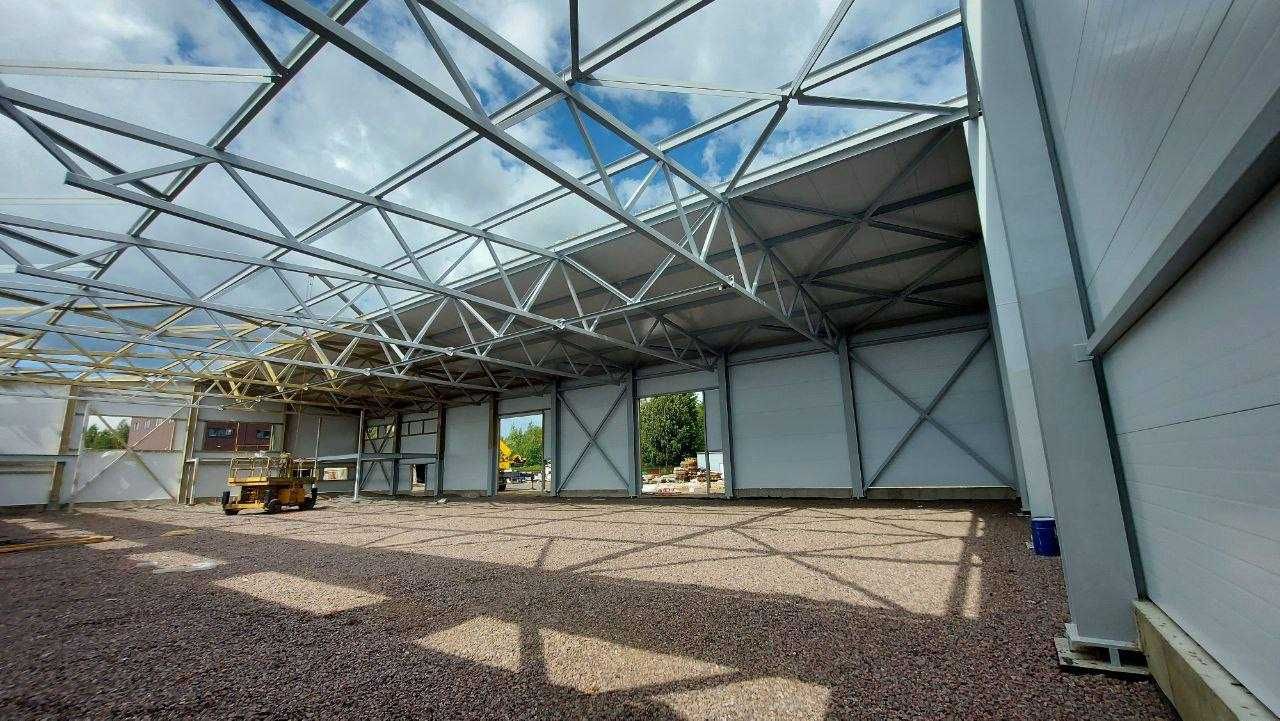Металлоконструкция и сэндвич панели. Ангары, магазины, склады, заводы