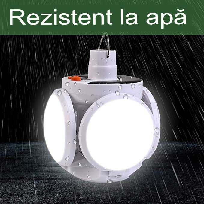 Lampa solara portabila de camping cu 25 LED uri
