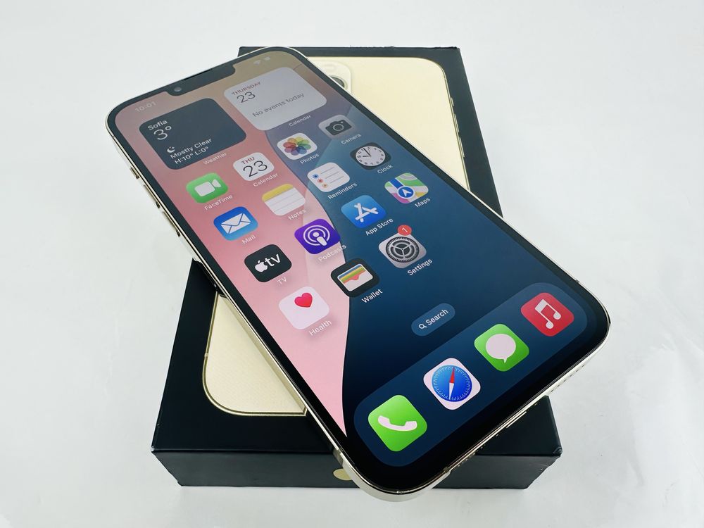 Apple iPhone 13 Pro 128GB Gold 100% Батерия! Гаранция!