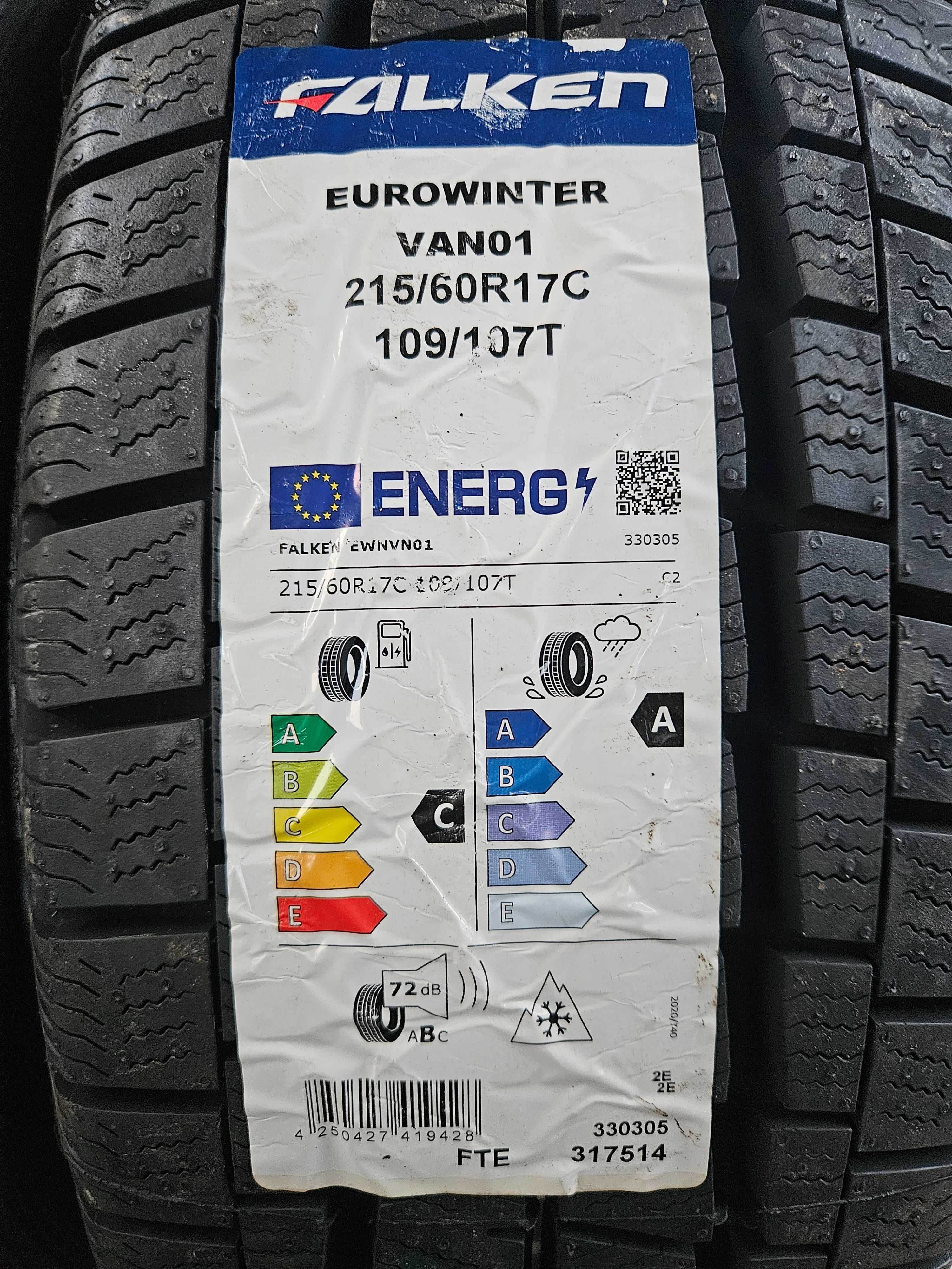 2 Нови бусови зимни гуми 215/60 R17C Falken EuroWinter 109T DOT1624