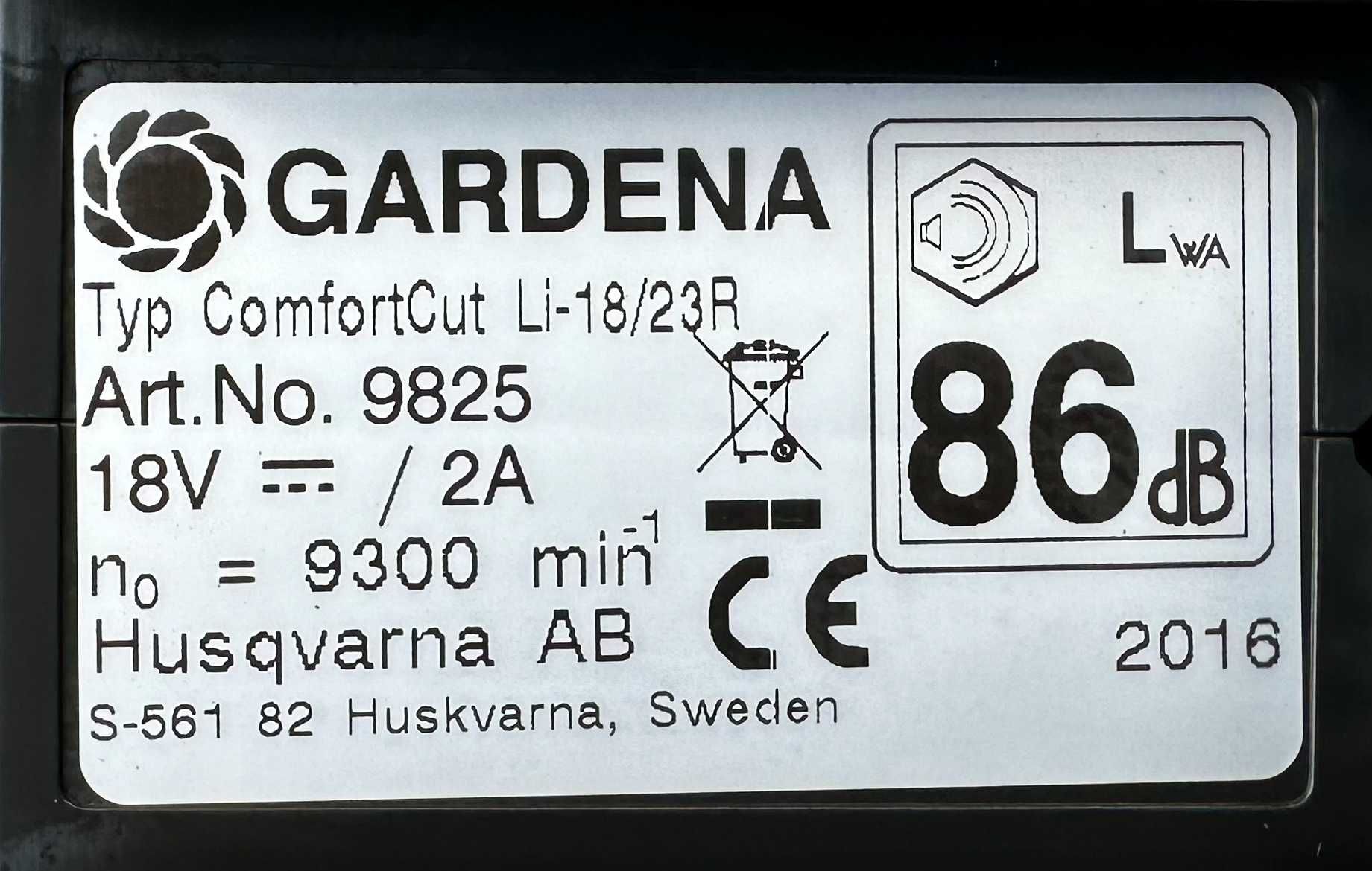 GARDENA ComfortCut Li-18/23R - Акумулаторен трион 18V 2.6Ah
