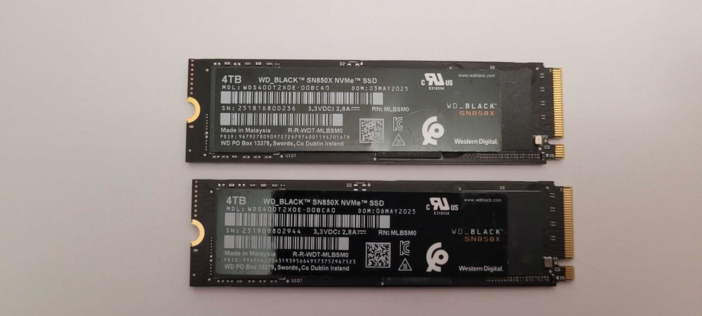 SSD WD Black SN850X de 4 TB PCI Express 4.0 ,nou  , Garantie  2030