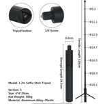 Invisible selfie stick invizibil cu trepied 1,2m insta360 gopro
