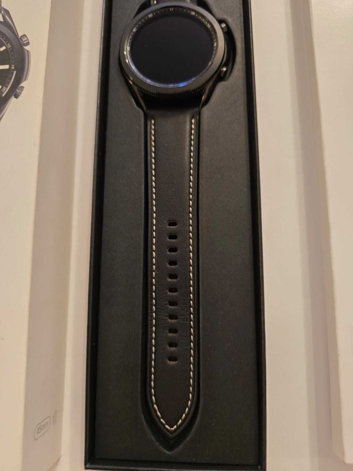Samsung Galaxy Watch 3 Classic, Negru, Fullbox, Nou